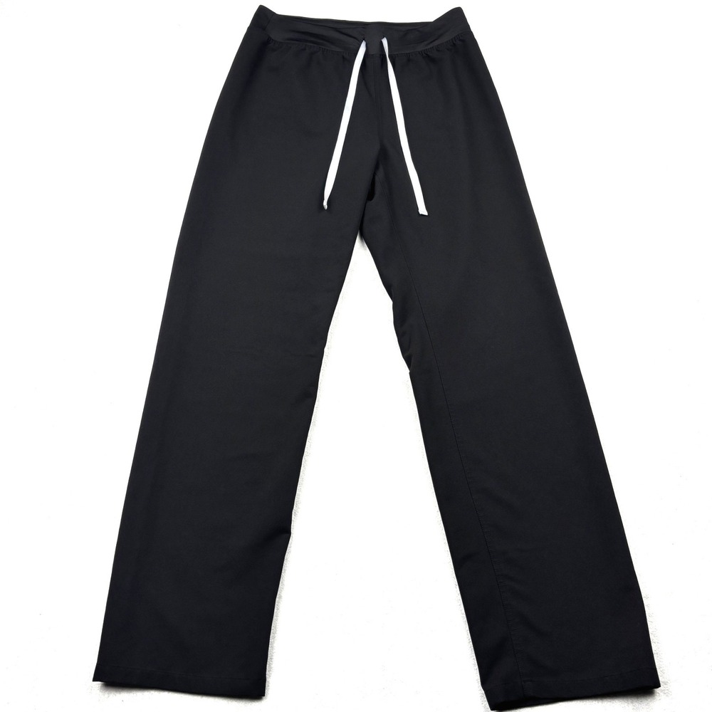 FIGS Technical Collection Womens Medium Tall Black FIONx Straight Scrub Pants MT